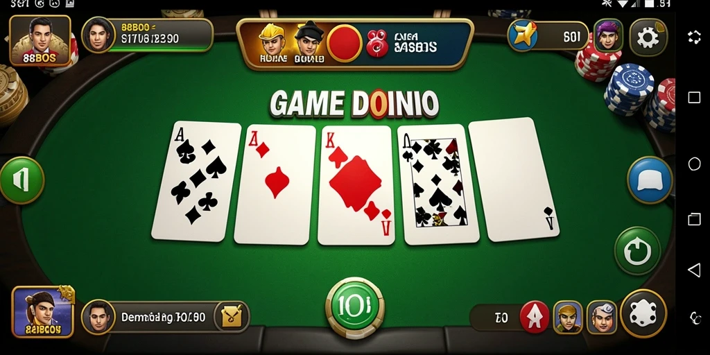 Screenshot gameplay memukau dari 88BOS yang menunjukkan keseruan bermain Domino.