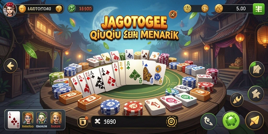 Tangkapan layar gameplay QiuQiu di JAGOTOGEL yang menarik.