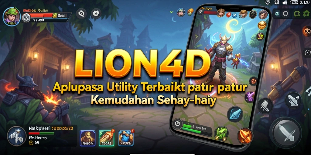 Screenshot utama LION4D menampilkan tampilan antarmuka aplikasi Utility yang intuitif.