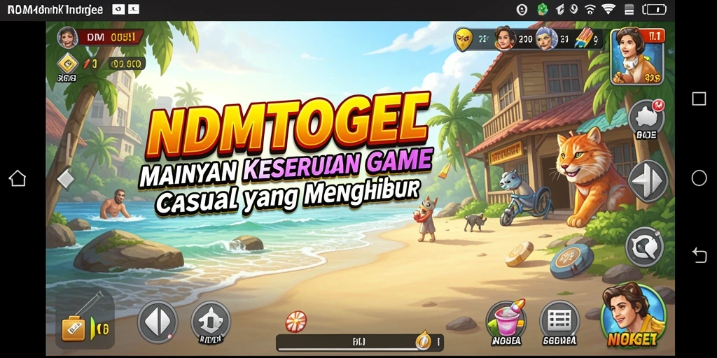 Tampilan gameplay seru dan menggembirakan di NDMTOGEL.