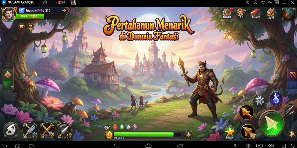 Screenshot gameplay menyajikan perang Tower Defense yang mengasyikkan.
