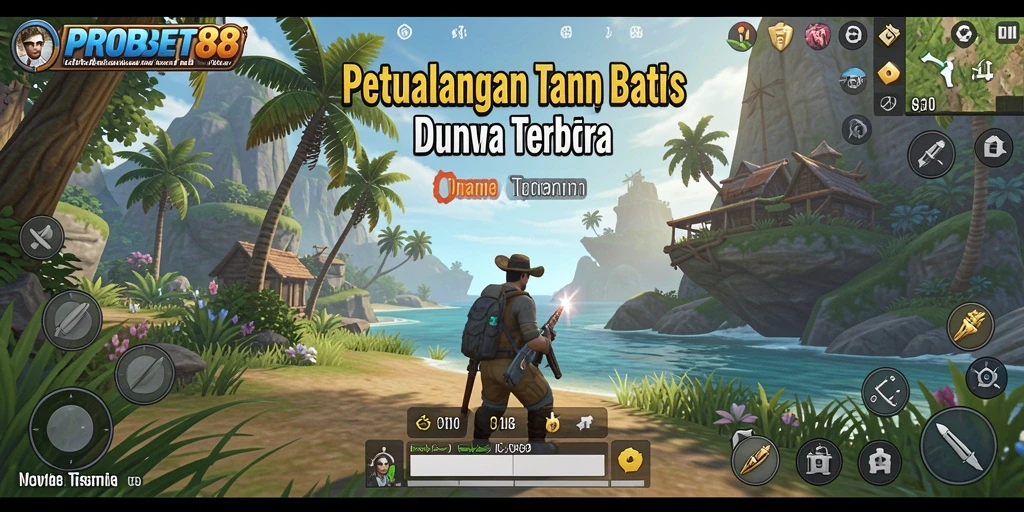 Tangkapan layar menampilkan petualangan seru di dunia terbuka.