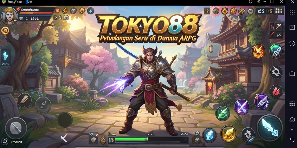 Tangkapan layar menunjukkan aksi seru dalam dunia ARPG.