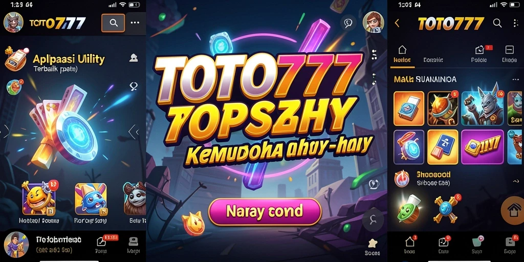 Screenshot utama TOTO777 menampilkan antarmuka yang praktis dan fungsional.