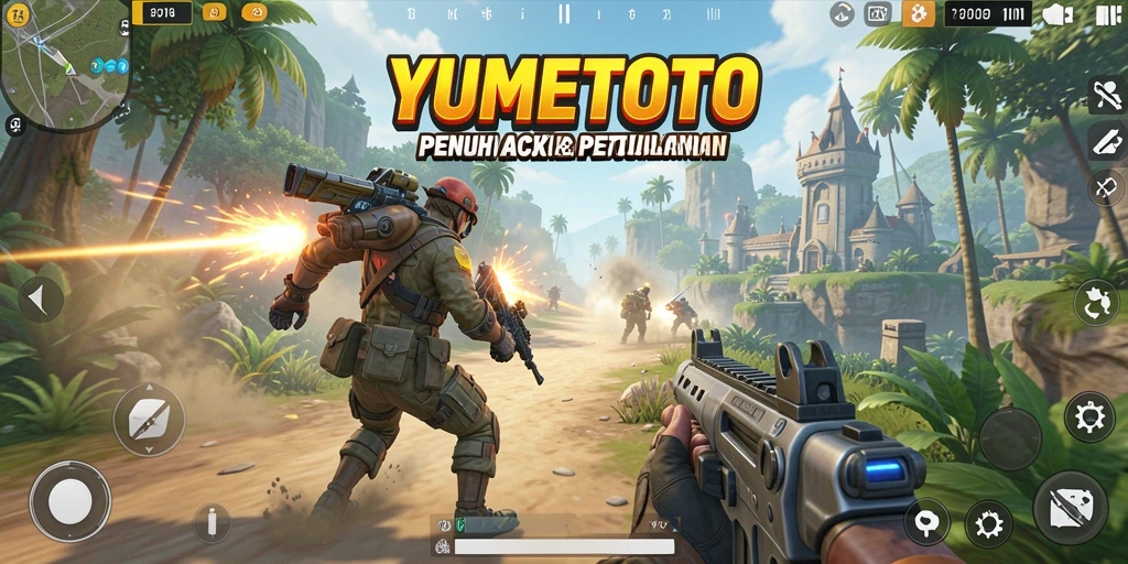 Gameplay mendebarkan dalam YUMETOTO dengan aksi TPS.
